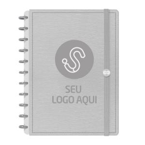 Iscool Disc Prime Personalizado Seu Logo Aço Escovado Cinza