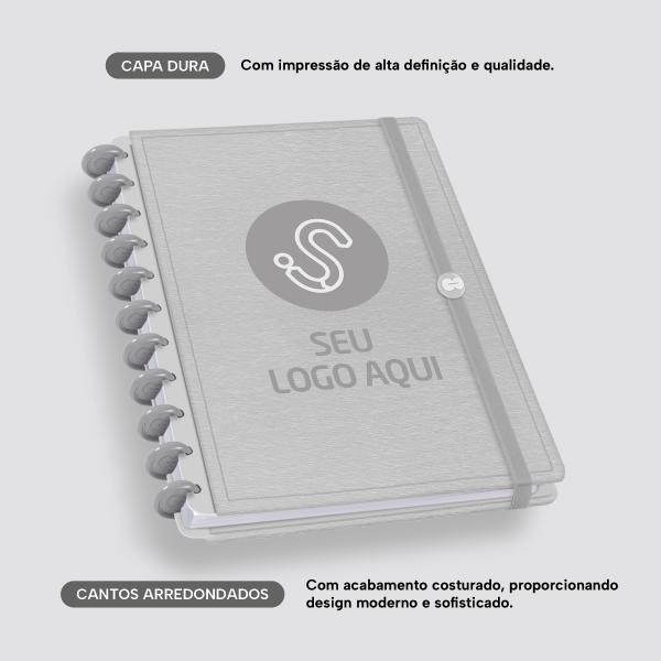 Iscool Disc Prime Personalizado G Seu Logo Aço Escovado Cinza