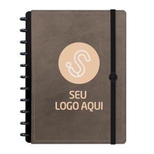 Iscool Disc Prime Personalizado Seu Logo Aqui Couro Marrom