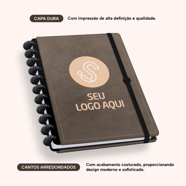 Iscool Disc Prime Personalizado G Seu Logo Aqui Couro Marrom