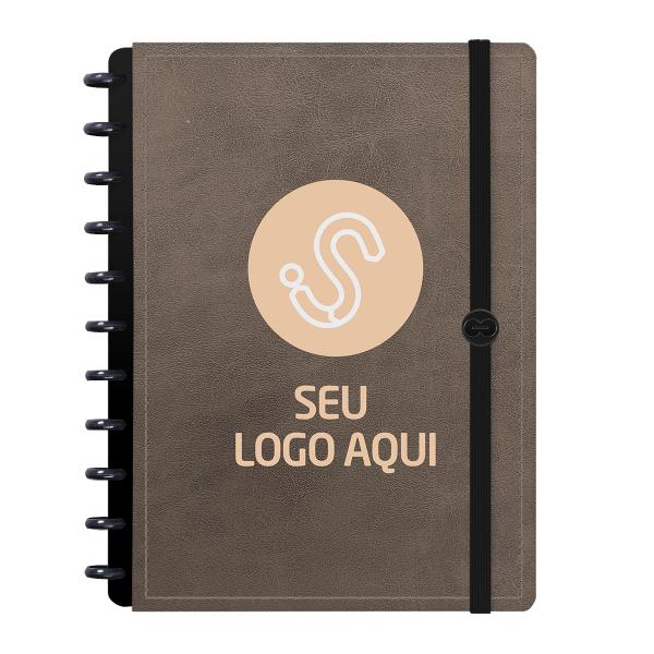 Iscool Disc Prime Personalizado G Seu Logo Aqui Couro Marrom