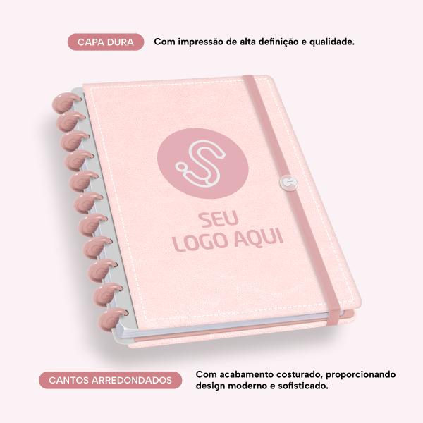 Iscool Disc Prime Personalizado G Seu Logo Aqui Couro Rosa