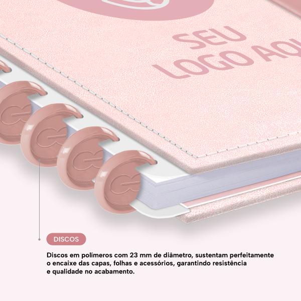 Iscool Disc Prime Personalizado G Seu Logo Aqui Couro Rosa