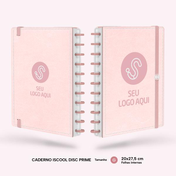 Iscool Disc Prime Personalizado G Seu Logo Aqui Couro Rosa