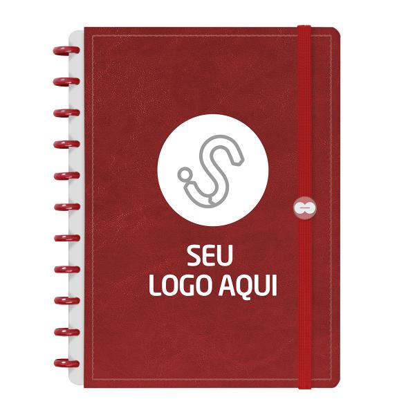 Iscool Disc Prime Personalizado G Seu Logo Aqui Couro Vermelho