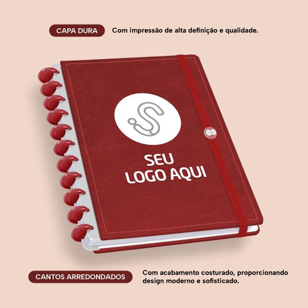 Iscool Disc Prime Personalizado G Seu Logo Aqui Couro Vermelho