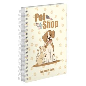 Agenda Comercial Personalizada Pet Shop Cão e Gato