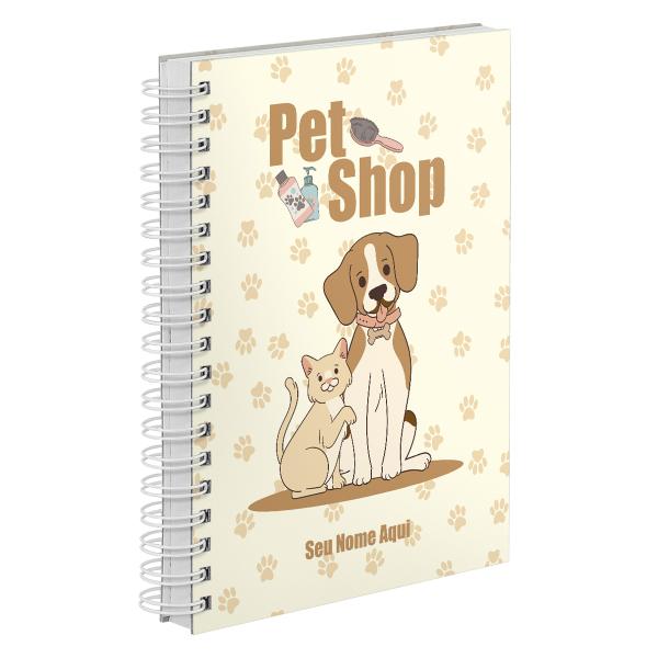 Agenda Comercial Personalizada Pet Shop Cão e Gato