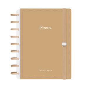 Planner De Disco Personalizado Iscool Disc Permanente Solid Colors Nude