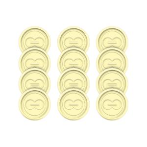 Disco 23 mm Amarelo Claro - Caixa com 12 Unidades