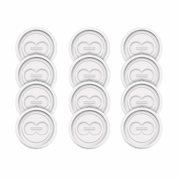 Disco 32 mm Branco - Caixa com 12 Unidades