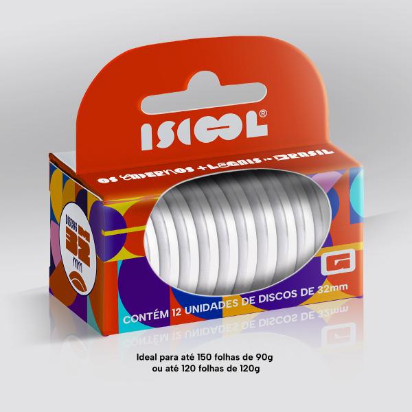 Disco 32 mm Branco - Caixa com 12 Unidades