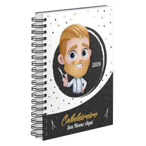 Agenda Comercial Personalizada Cabeleireiro Cabelo Loiro