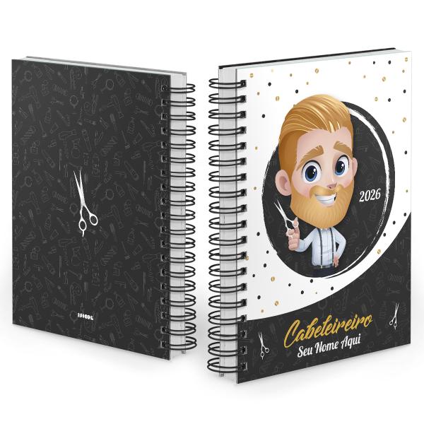 Agenda Comercial Personalizada Cabeleireiro Cabelo Loiro