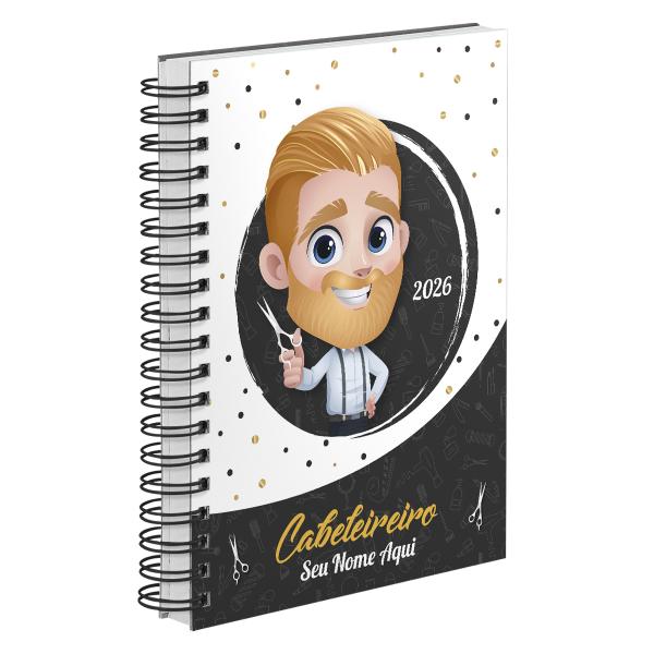 Agenda Comercial Personalizada Cabeleireiro Cabelo Loiro