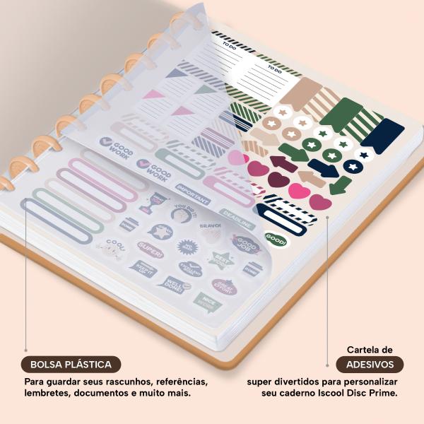 Iscool Disc Prime Planner Datado Solid Colors Nude
