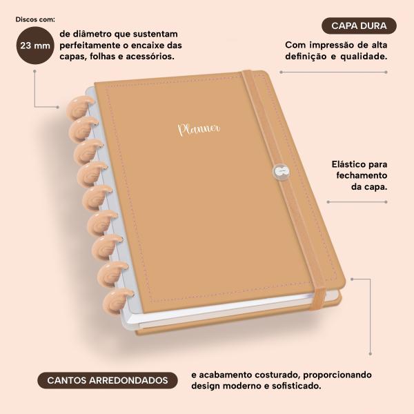 Iscool Disc Prime Planner Datado Solid Colors Nude