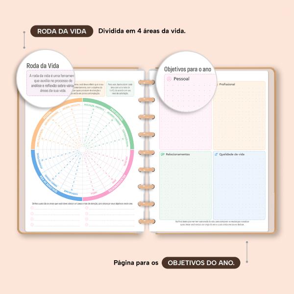 Iscool Disc Prime Planner Datado Solid Colors Nude