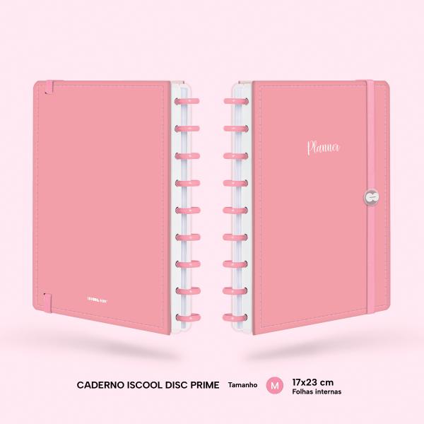 Iscool Disc Prime Planner Datado Solid Colors Rosa