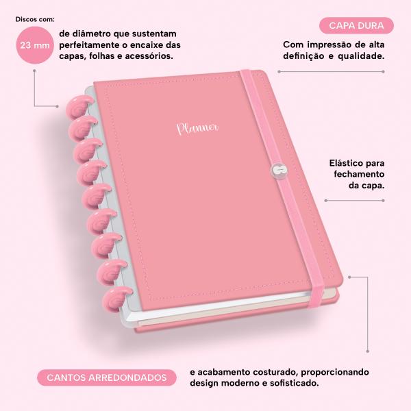 Iscool Disc Prime Planner Datado Solid Colors Rosa
