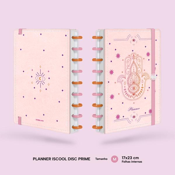 Iscool Disc Prime Planner Datado Amuleto Mão de Fátima