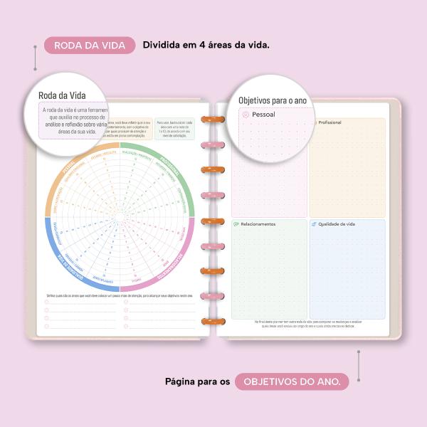 Iscool Disc Prime Planner Datado Amuleto Mão de Fátima
