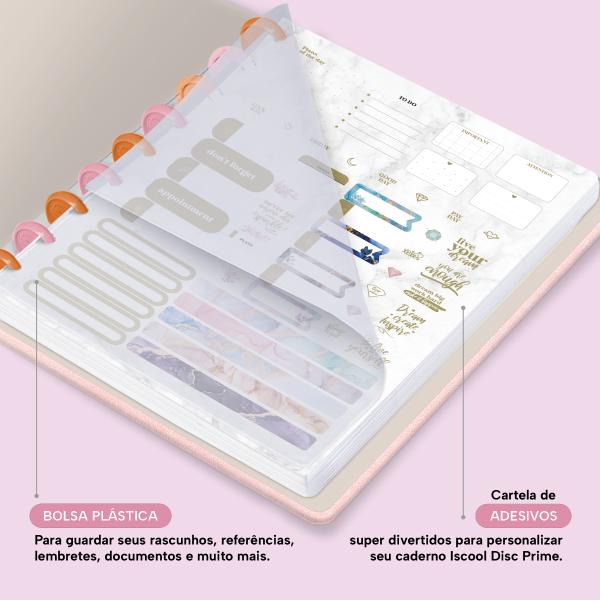 Iscool Disc Prime Planner Datado Amuleto Mão de Fátima