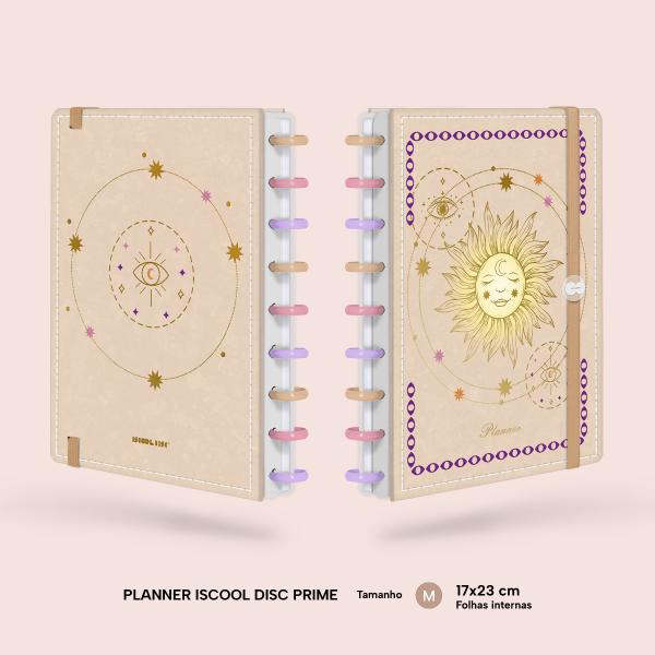 Iscool Disc Prime Planner Datado Amuleto Sol Celestial