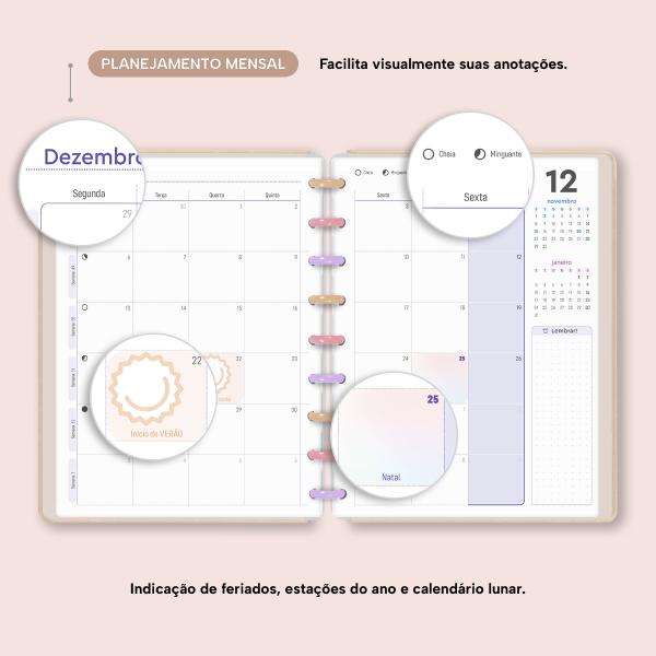 Iscool Disc Prime Planner Datado Amuleto Sol Celestial
