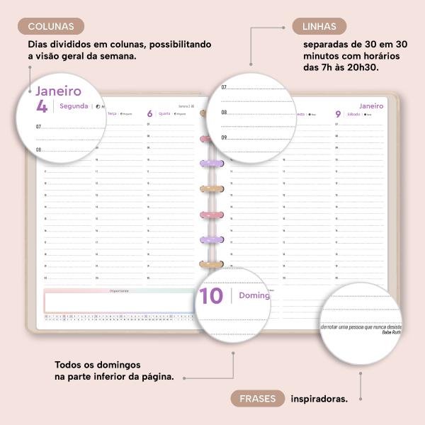 Iscool Disc Prime Planner Datado Amuleto Sol Celestial