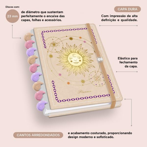Iscool Disc Prime Planner Datado Amuleto Sol Celestial