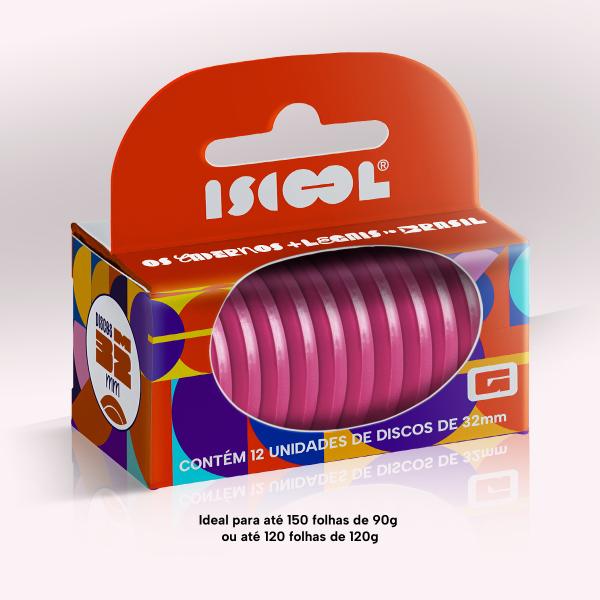 Disco 32 mm Pink - Caixa com 12 Unidades