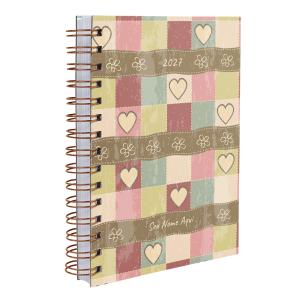 Agenda Personalizada Coração Flowers & Hearts