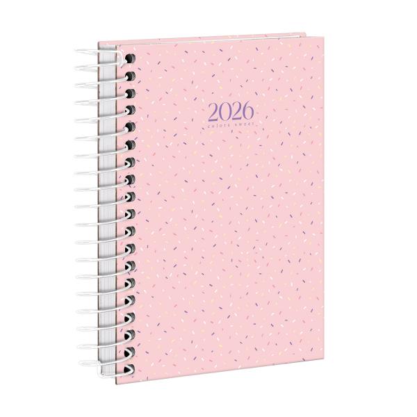 Agenda Mini Colors Sweet Confete Rosa