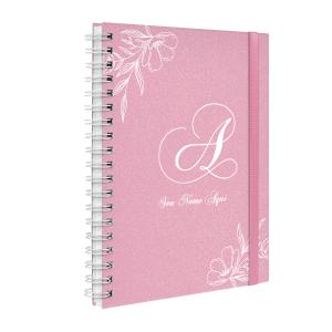 Agenda Planner Semanal Plus Personalizada Moderna Floral Glitter Rosa E Pink