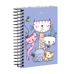 Agenda Mini Pets Gatinhos Coloridos
