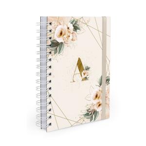 Agenda Planner Diária Monograma Floral