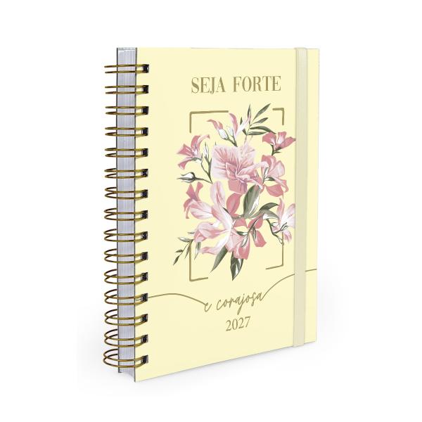 Agenda Planejamento 1 Dia Por Página Opulence Seja Forte e Corajosa Celestial Yellow 2027