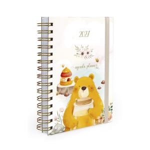 Agenda Planejamento 1 Dia Por Página Floresta Urso 2027