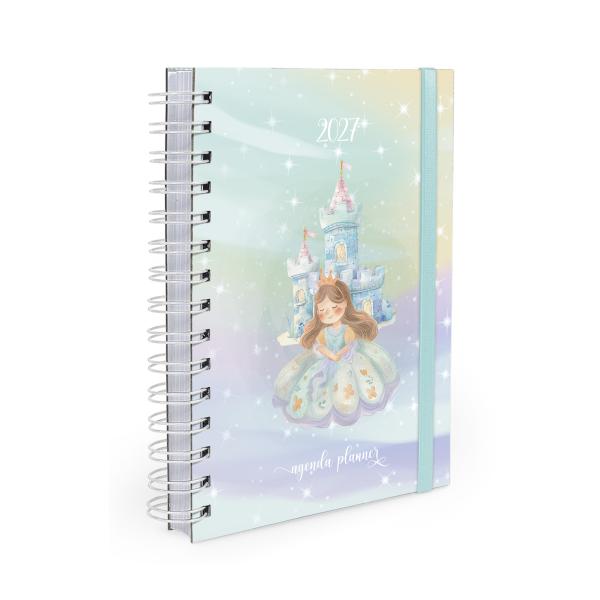Agenda Planejamento 1 Dia Por Página Encanto Princesa 2027