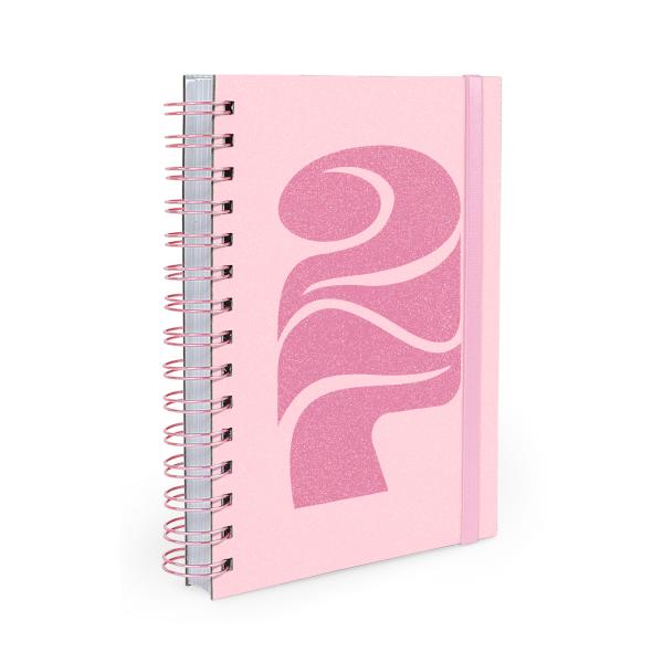 Agenda Planejamento 1 Dia Por Página Celebrar Glitter Rosa 2027