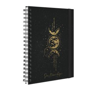 Agenda Planner Semanal Plus Personalizada Cosmos Lua Dourada
