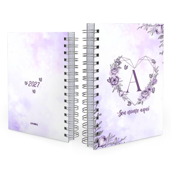 Agenda Personalizada Floral Florescer Lavanda 2027