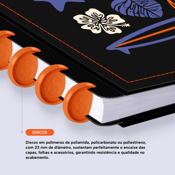 Iscool Disc Prime Abstraia-se Ohana Elementos Preto M