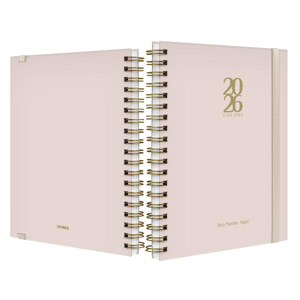 Agenda Planner Semanal Plus Personalizada Solid Colors Bege Claro