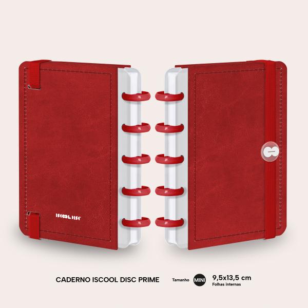 Iscool Disc Prime Mini Solid Touch Couro Vermelho