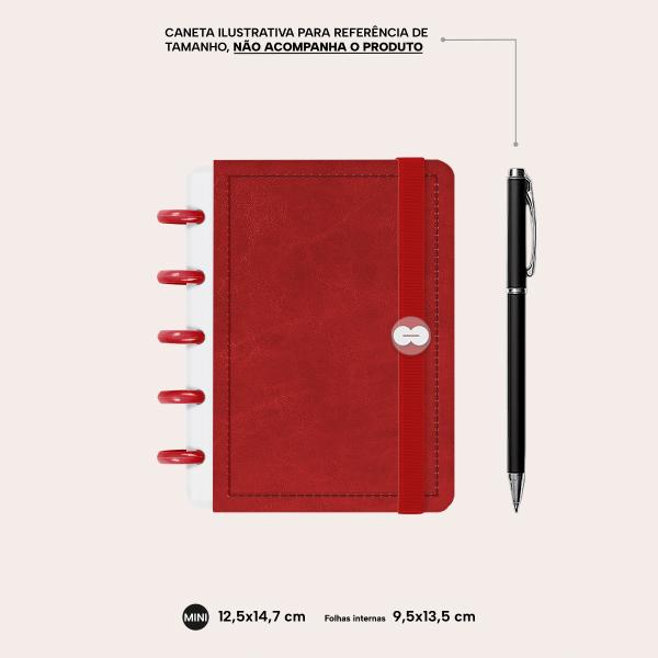 Iscool Disc Prime Mini Solid Touch Couro Vermelho