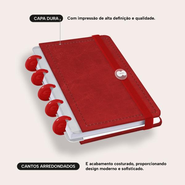 Iscool Disc Prime Mini Solid Touch Couro Vermelho
