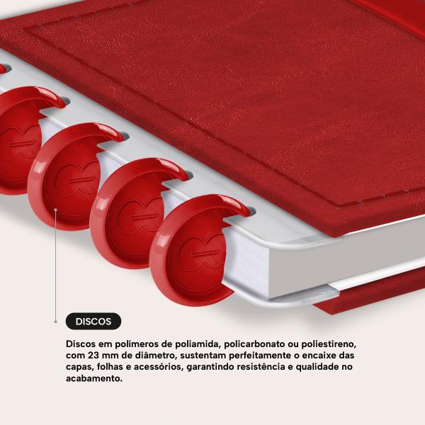 Iscool Disc Prime Mini Solid Touch Couro Vermelho