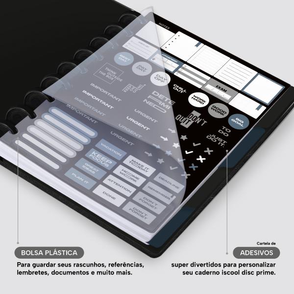Iscool Disc Prime Personalizado M+ Solid Touch Couro Preto